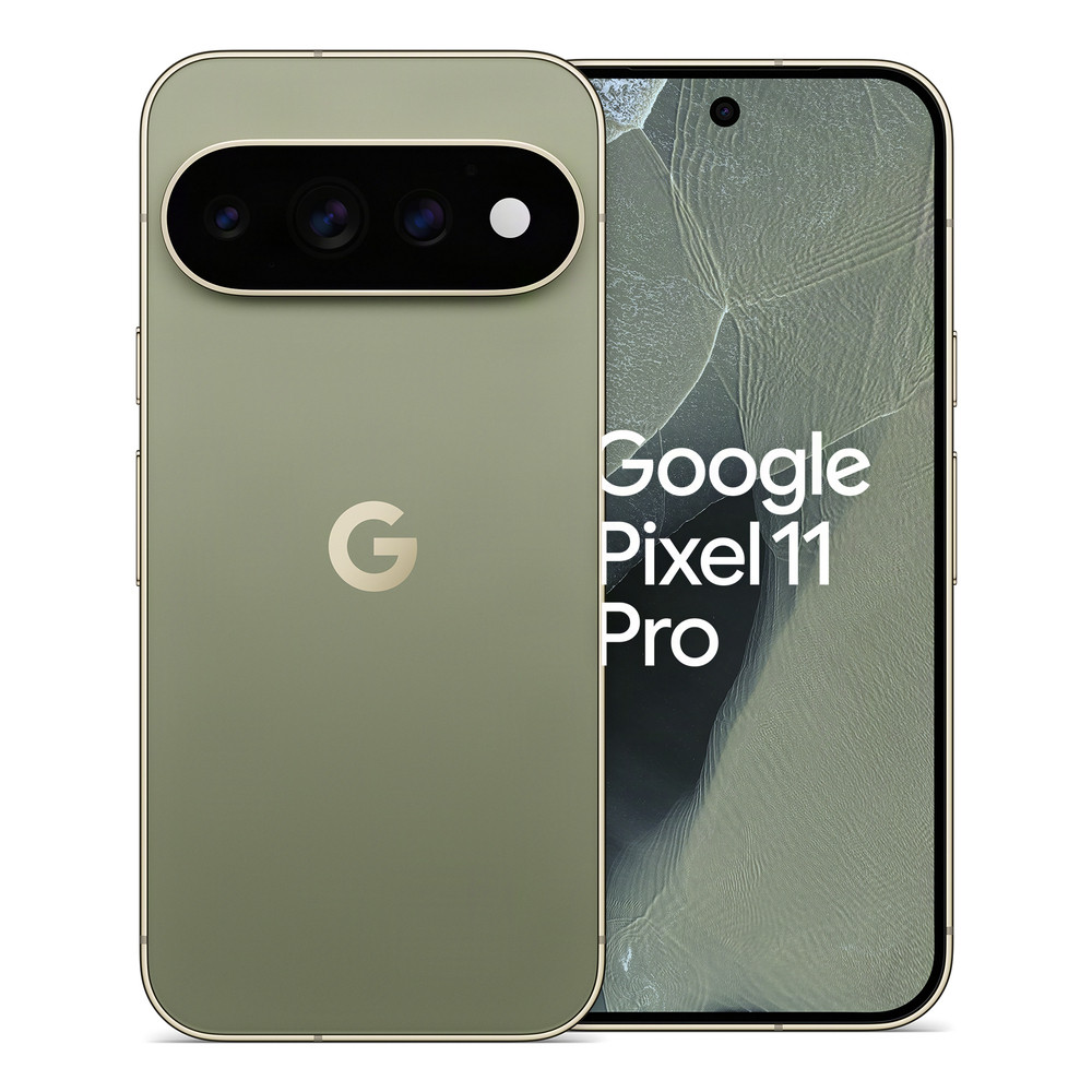 Google Pixel 11 Pro, 1280 x 2856 pixels, 12 Go, 256 Go, 50 MP, Android 17, Olive GA12135-GB