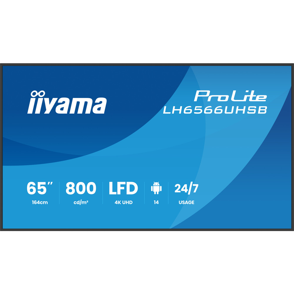 iiyama 65 LED ProLite LH6566UHSB B1AG - vue 2
