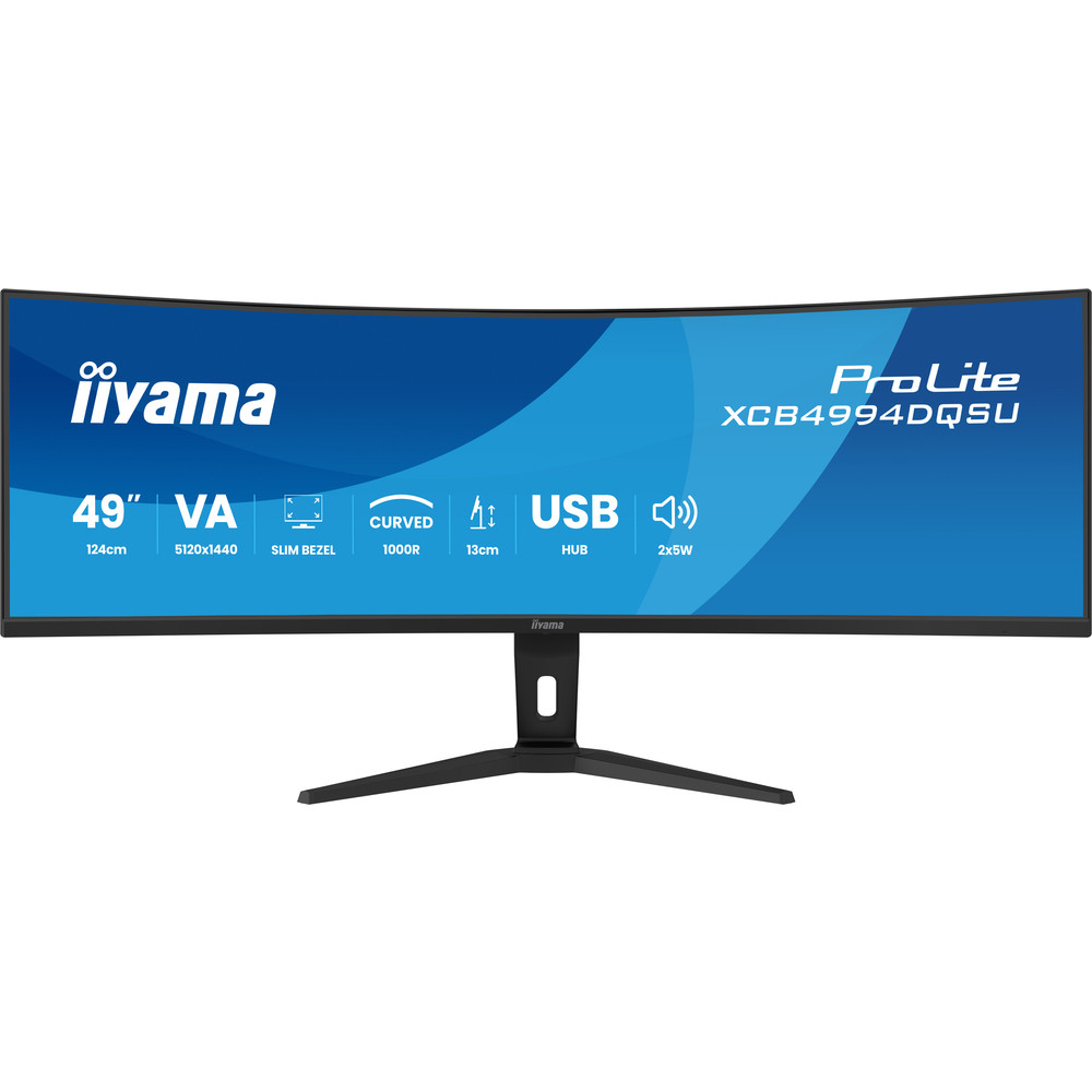 Ecran PC iiyama ProLite XCB4994DQSU B1 49 5120 x 1440 Dual QHD LCD - vue 7