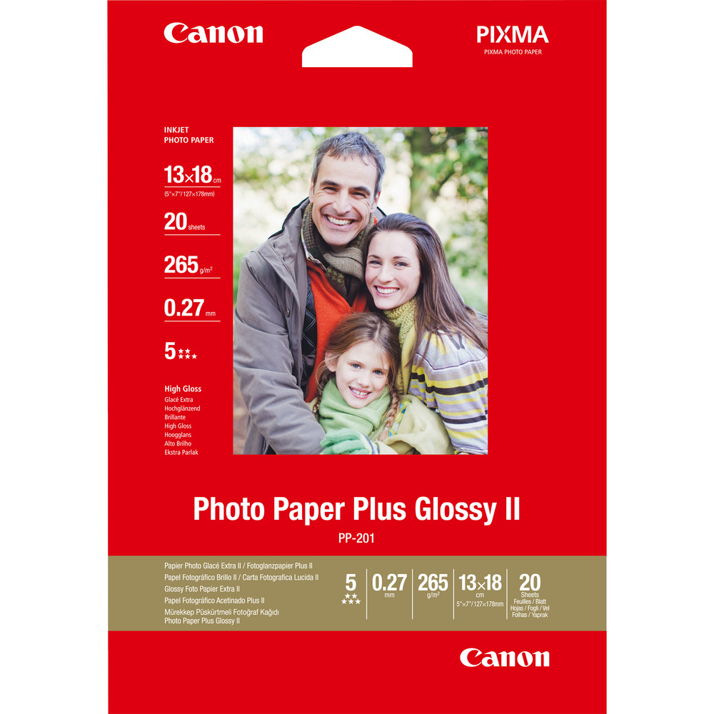 Papier Photo Canon PP-201 2311B018 – 13x18 cm, 20 Feuilles Brillantes - vue 4