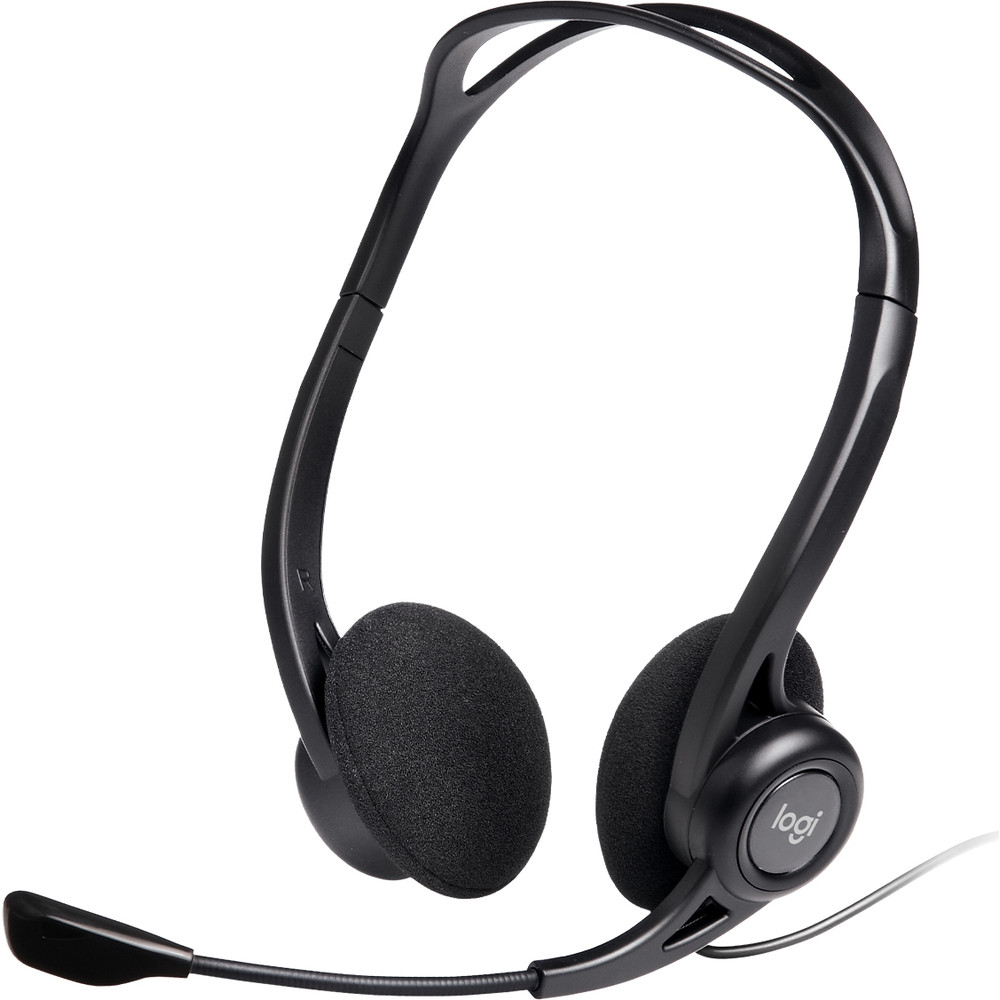 Logitech 960, Avec fil, 100 - 1000 Hz, Appels/Musique, 120 g, Casque, Noir 981-000100