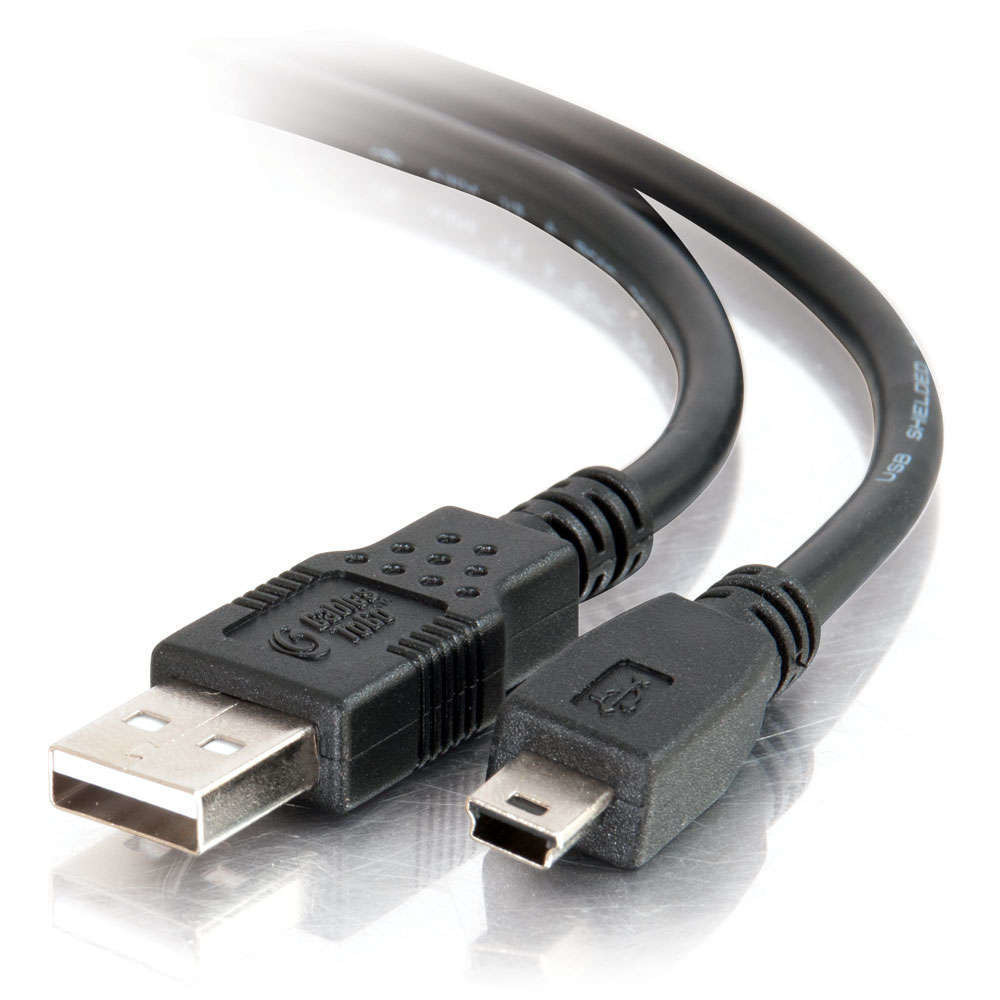 C2G Câble USB 2.0 A vers mini-B de 1 M, 1 m, USB A, Mini-USB B, USB 2.0, Mâle/Mâle, Noir CG81580