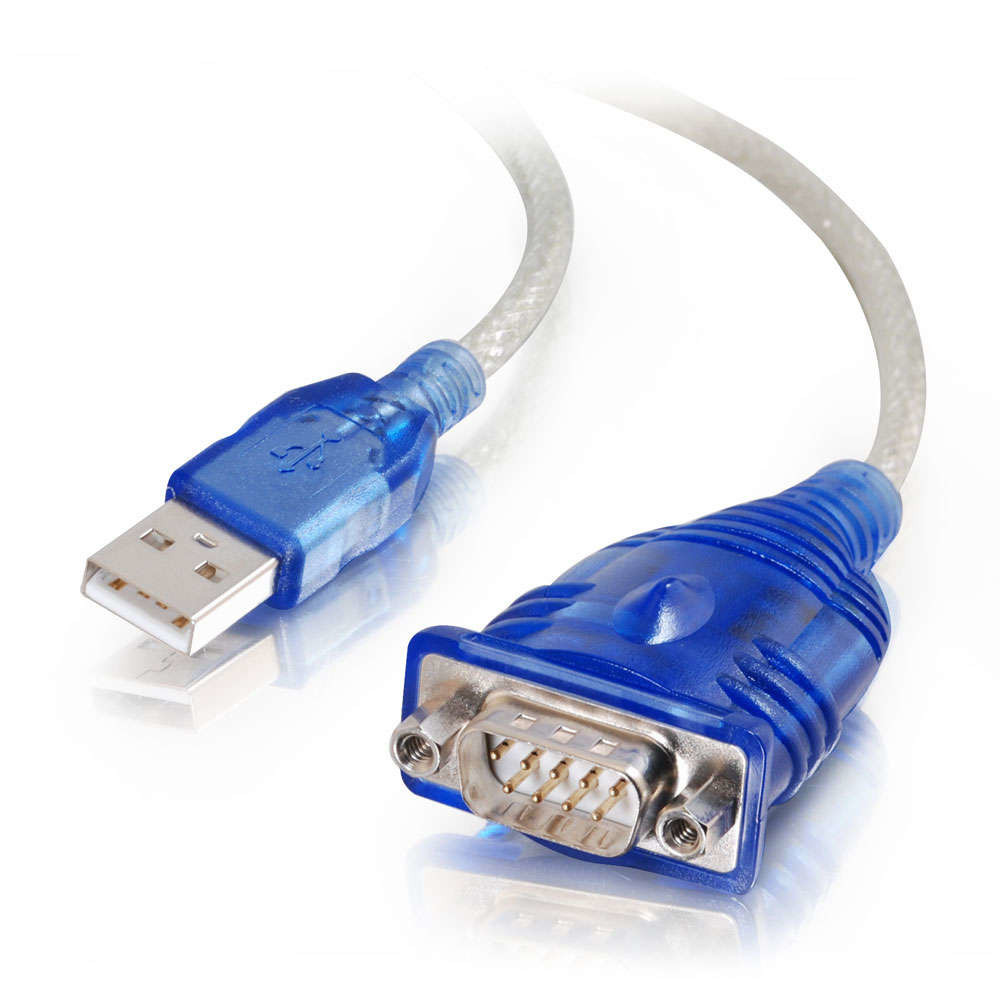 C2G Câble d'adaptateur USB à DB9 série de 0,45 M, USB, Série, Bleu, 160 g, 0,46 m, Windows 98SE, ME, 2000, XP, Vista 81632