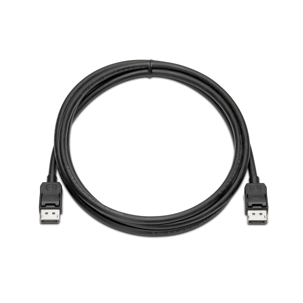 HP Kit de cblage DisplayPort, 2 m, DisplayPort, DisplayPort, Mle, Mle, Noir VN567AA
