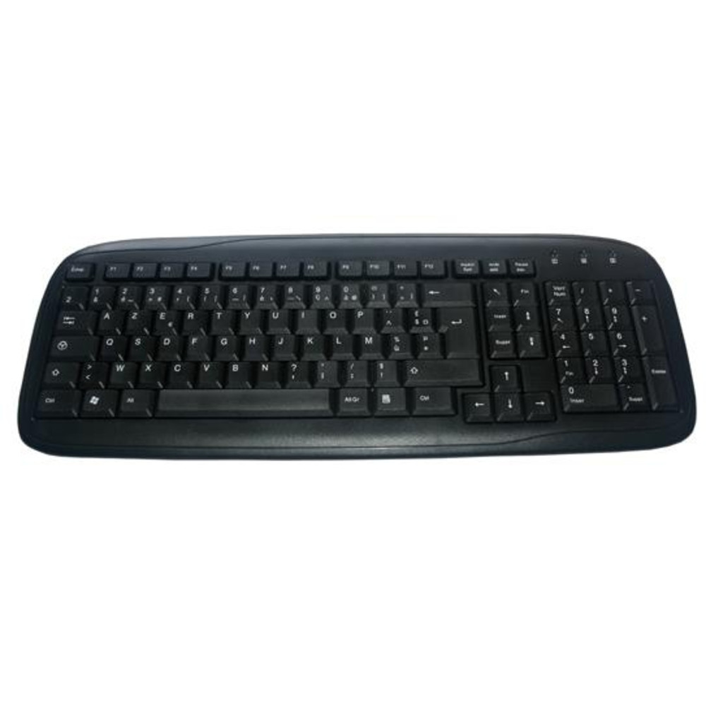 MCL SAMAR MCL ACK-298/N, Avec fil, USB, AZERTY, Noir