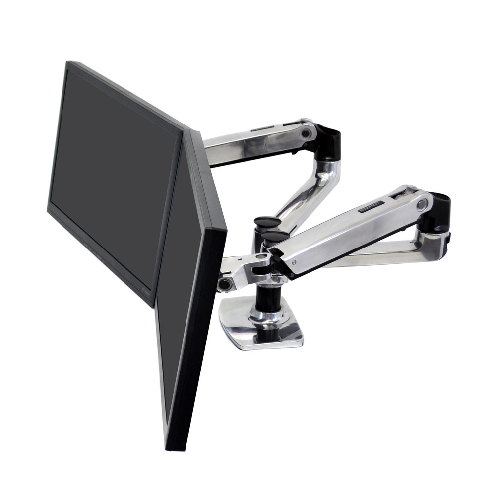 Ergotron LX Series 45-245-026, Pince/boulon, 18,1 kg, 68,6 cm (27'), 100 x 100 mm, Réglage de la hauteur, Argent