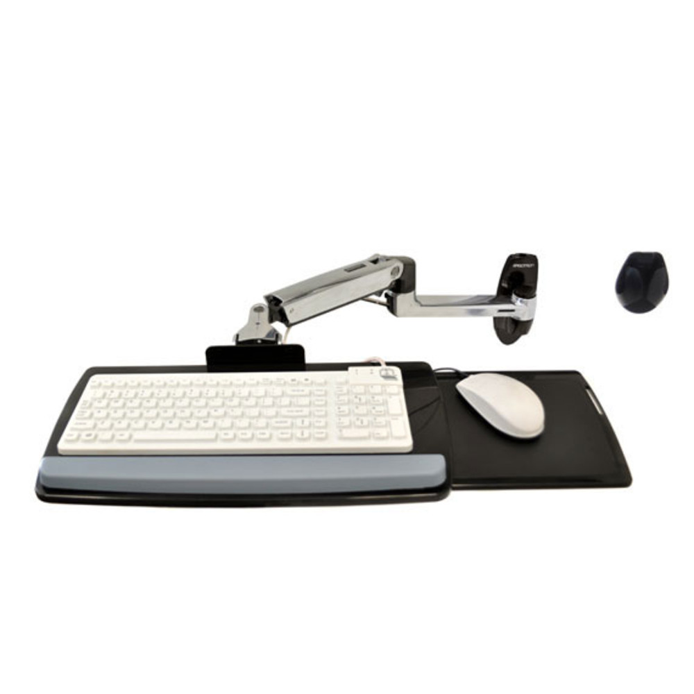 Ergotron LX Wall Mount Keyboard Arm, Argent 45-246-026
