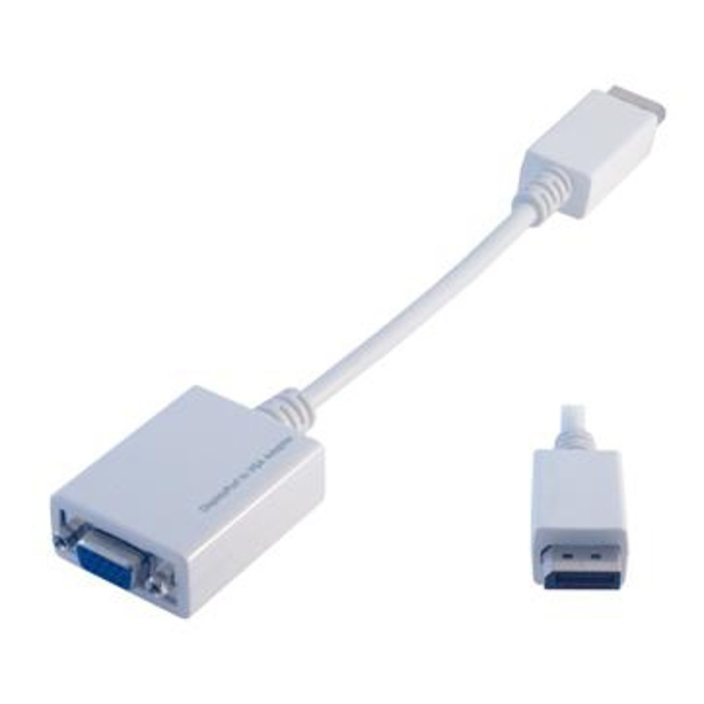 MCL SAMAR MCL CG-294C, 0,1 m, Displayport M, VGA FM, Mle, Femelle, Blanc