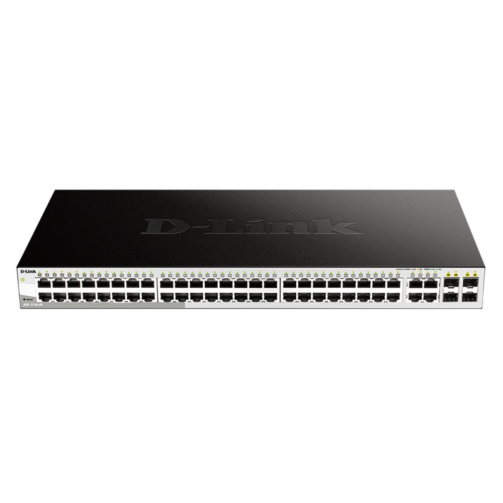 D-Link DGS-1210-48, Gr, L2, Gigabit Ethernet (10/100/1000), Full duplex, Grille de montage, 1U
