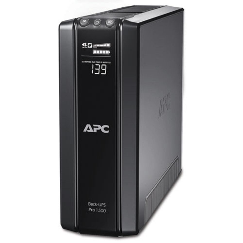 APC BR1500G-FR, 1200 VA, 865 W, 445 J, Sealed Lead Acid (VRLA), 8 h, Noir