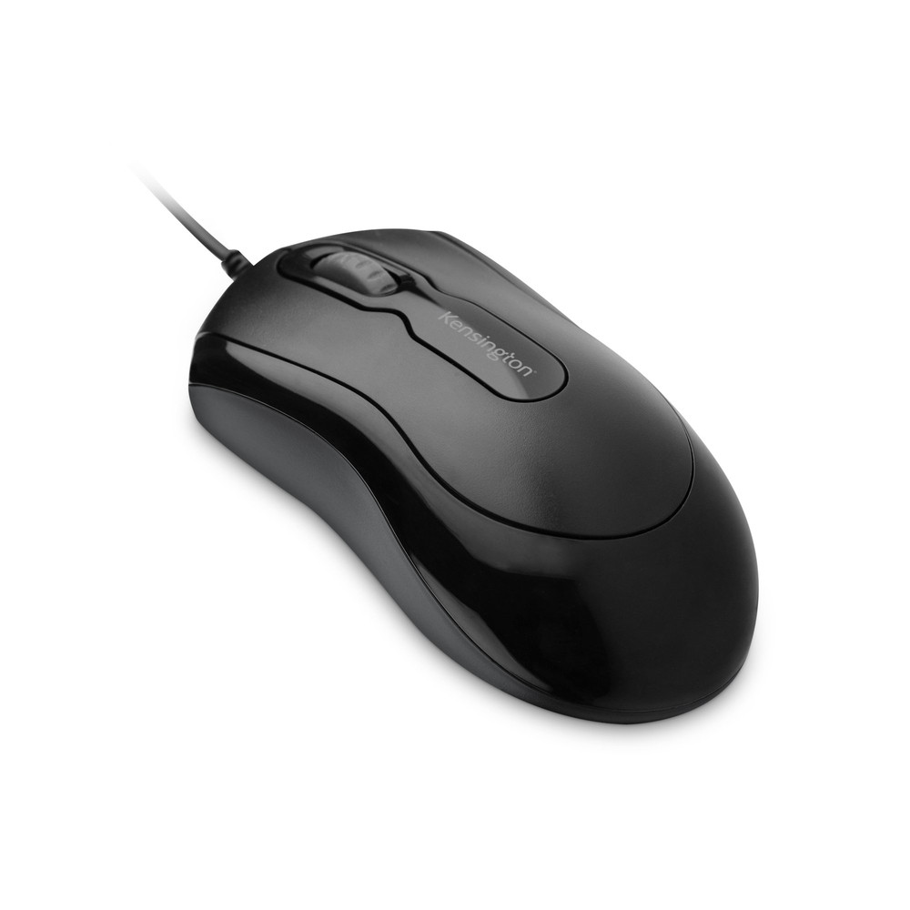Kensington Mouse - in - a - Box filaire, Ambidextre, Optique, USB Type-A, 800 DPI, Noir K72356EU