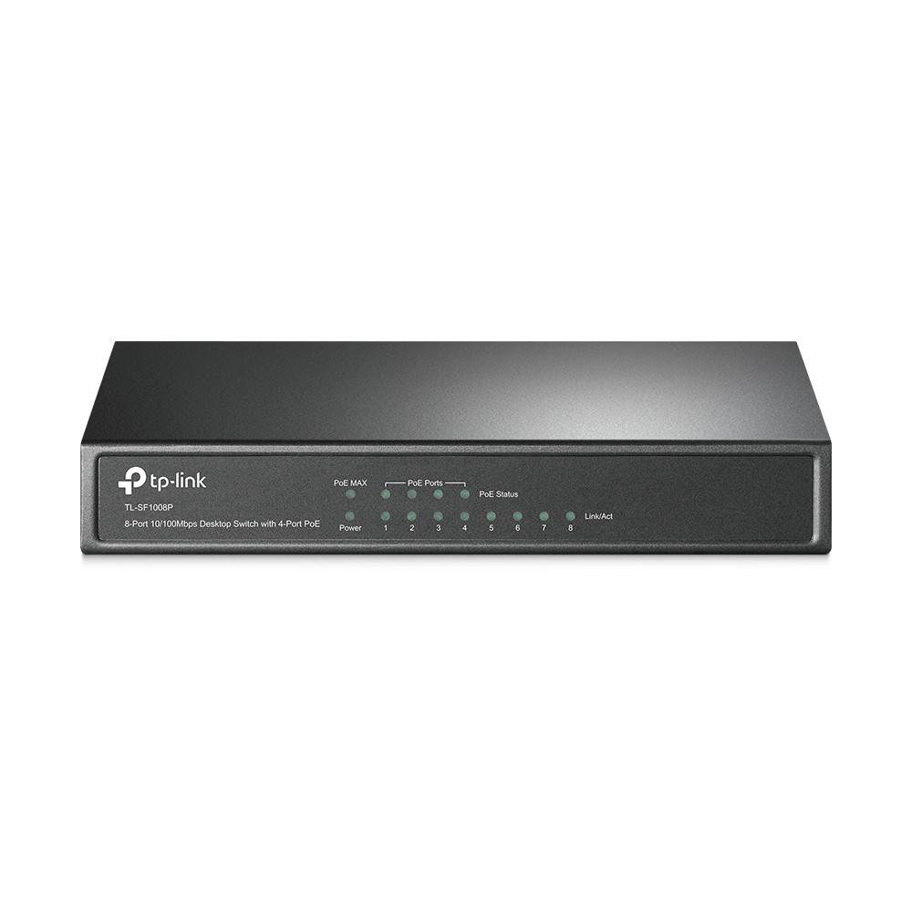 TP-LINK TL-SF1008P, Non-gr, Fast Ethernet (10/100), Full duplex, Connexion Ethernet, supportant l'alimentation via ce port (PoE)