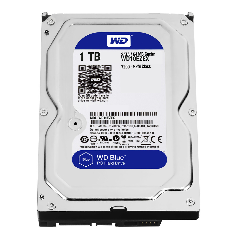 Western Digital Blue, 3.5', 1000 Go, 7200 tr/min WD10EZEX