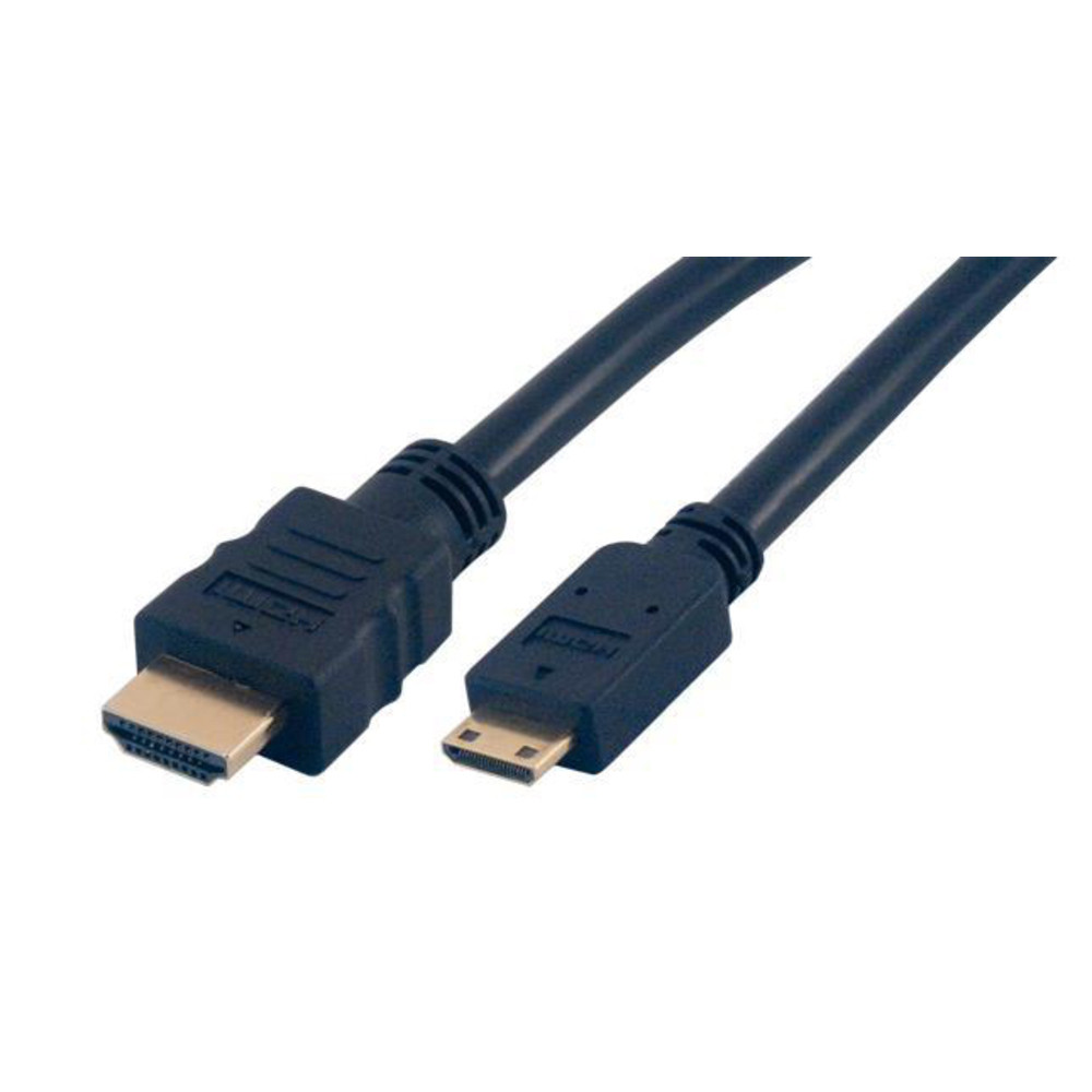 MCL 2m HDMI, 2 m, HDMI Type A (Standard), HDMI Type C (Mini), Compatibilité 3D, Noir MC382/3D-2M