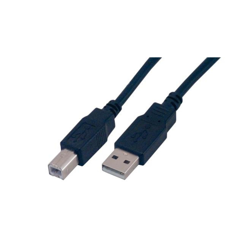MCL 3m USB2.0 A/B, 3 m, USB A, USB B, USB 2.0, Mâle/Mâle, Noir MC922AB-3M/N
