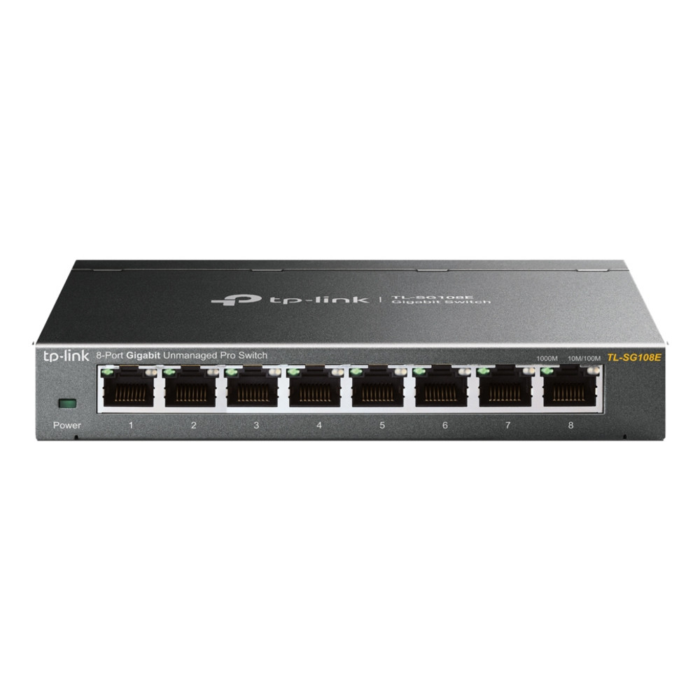 TP-Link TL-SG108E, Gr, L2, Gigabit Ethernet (10/100/1000)