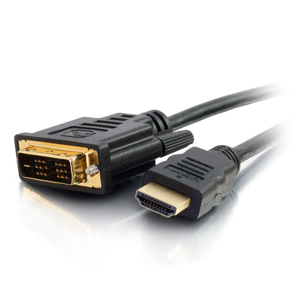 C2G Câble vidéo numérique HDMI vers DVI-D de 2 M, 2 m, HDMI, DVI, 1 pièce(s) 82031