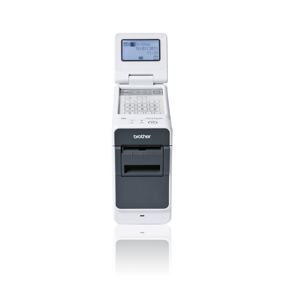 Brother TD-2130N imprimante d'tiquettes, Thermique directe, 300 x 300 DPI, 152,4 mm/sec, Avec fil, Noir, Gris