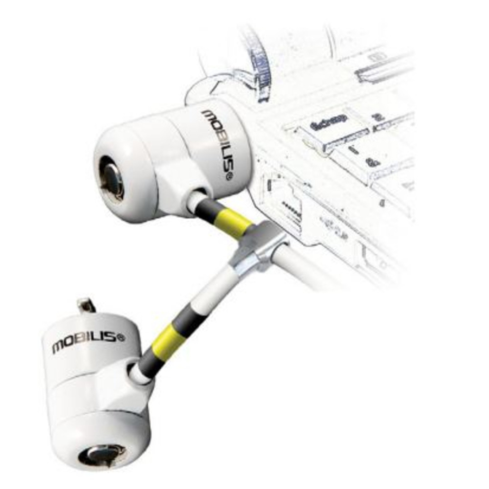 Mobilis 001223, 1,8 m, Clé, Acier, Blanc