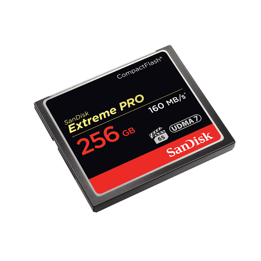 SanDisk Extreme PRO, 256GB, 256 Go, CompactFlash, 160 Mo/s, 140 Mo/s, Noir SDCFXPS-256G-X46