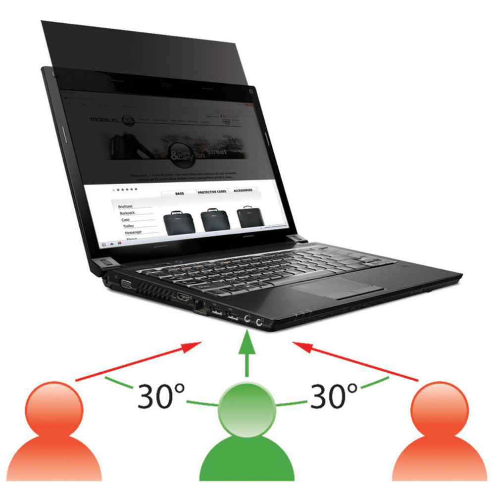 Mobilis 016233, 39,6 cm (15.6'), 16:9, Ordinateur portable, Filtre de confidentialité sans bords pour ordinateur