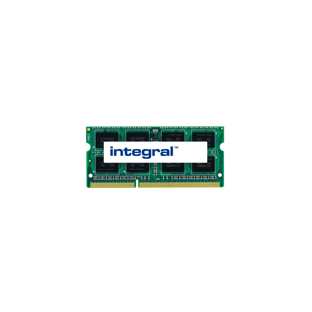 Integral 8GB Laptop RAM Module Low Voltage DDR3 1600MHZ, 8 Go, 1 x 8 Go, DDR3, 1600 MHz, 204-pin SO-DIMM, Noir, Vert IN3V8GNAJKXLV
