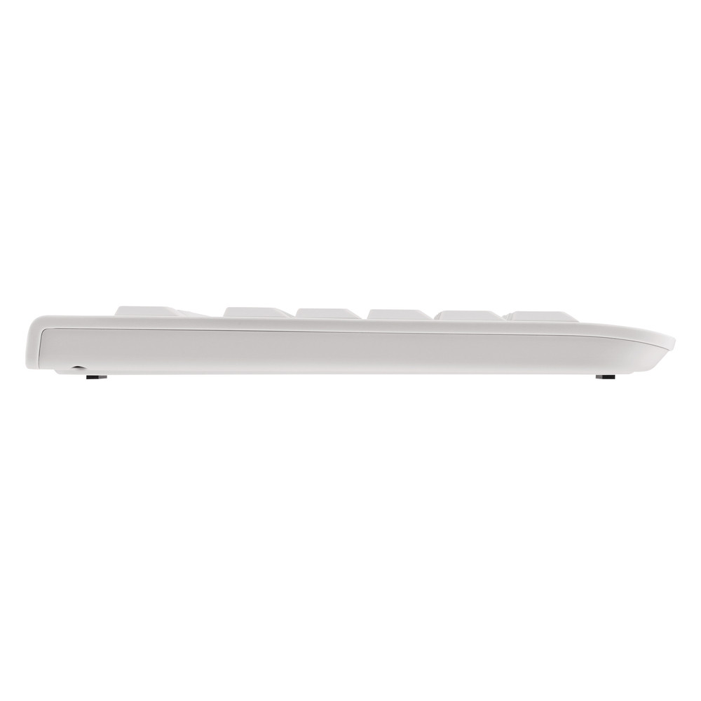 CHERRY KC 1000 Clavier filaire, blanc gris, USB, AZERTY - FR, Taille relle (100 %), Avec fil, USB, AZERTY, Gris JK-0800FR-0