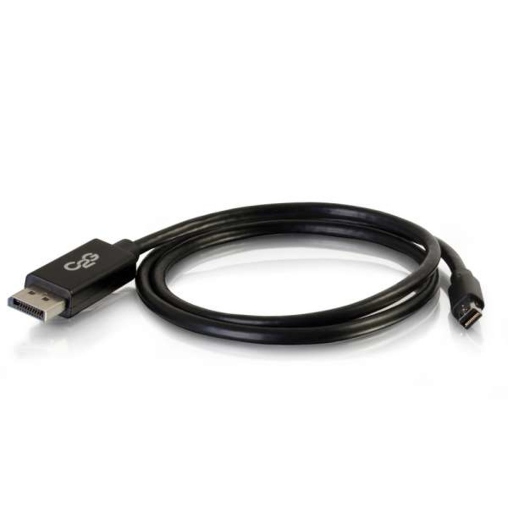 C2G 2m Mini DisplayPort / DisplayPort M/M, 2 m, Mini DisplayPort, DisplayPort, Mâle, Mâle, Noir 84301