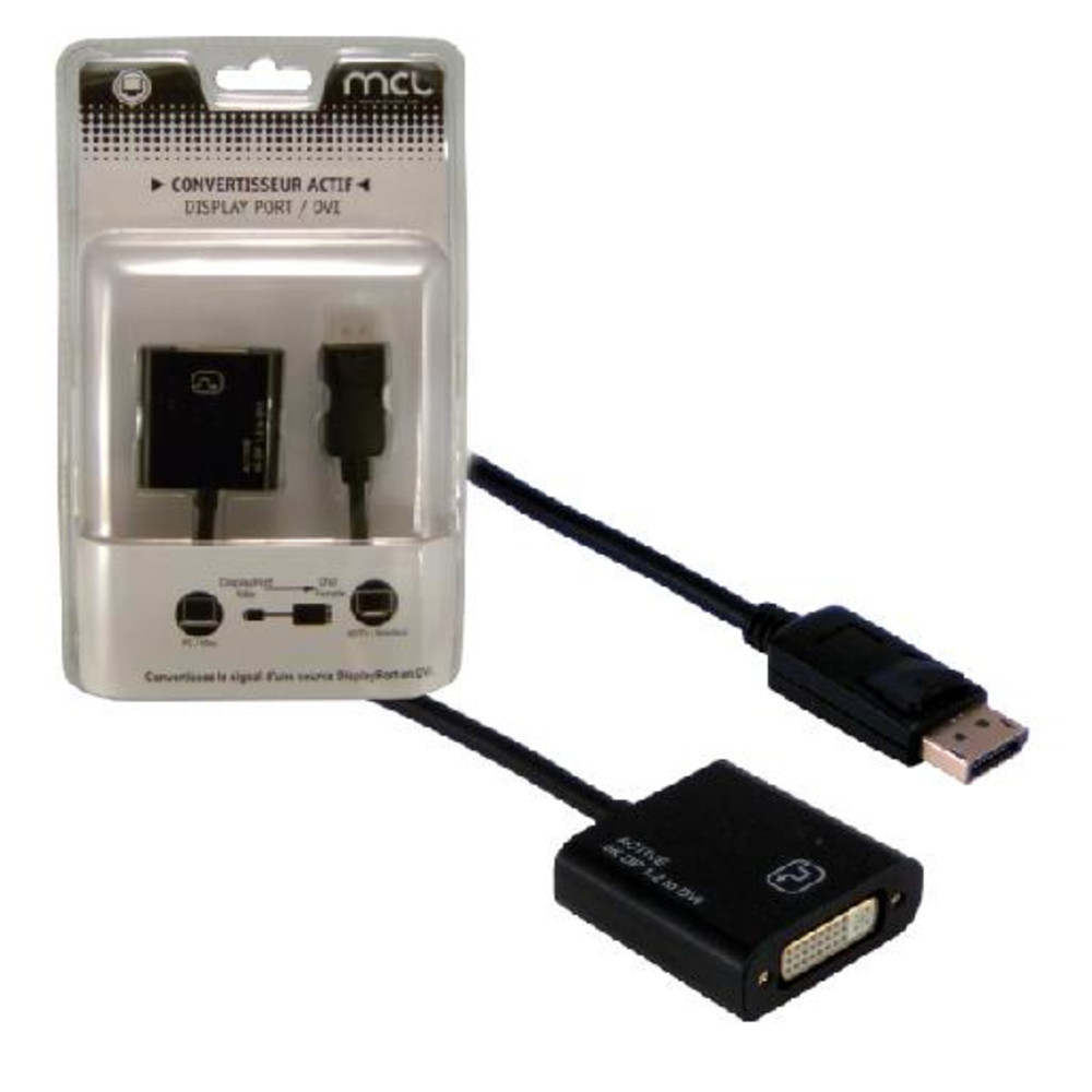 MCL SAMAR MCL CG-290CAZ, 0,15 m, DisplayPort, DVI, Mle, Femelle, 4096 x 2160 pixels