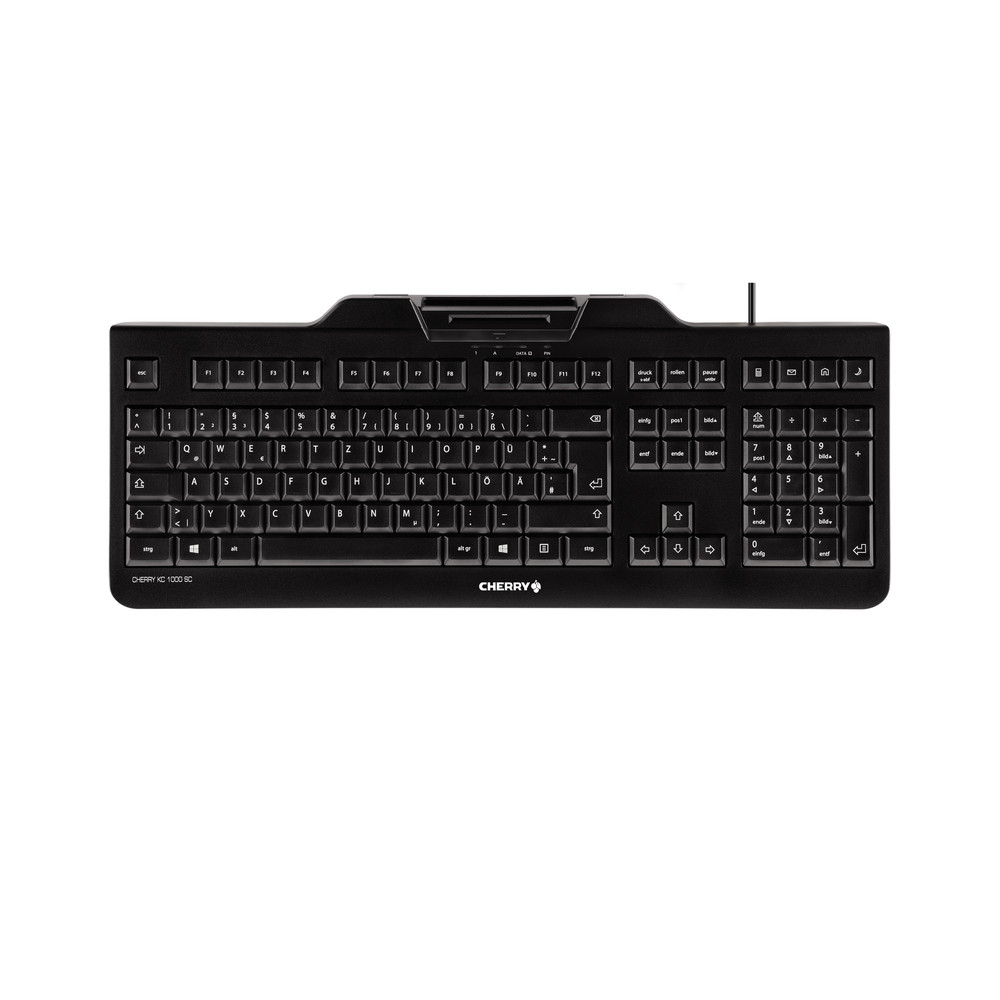 CHERRY KC 1000 SC, Standard, Avec fil, USB, Clavier mcanique, AZERTY, Noir JK-A0100FR-2