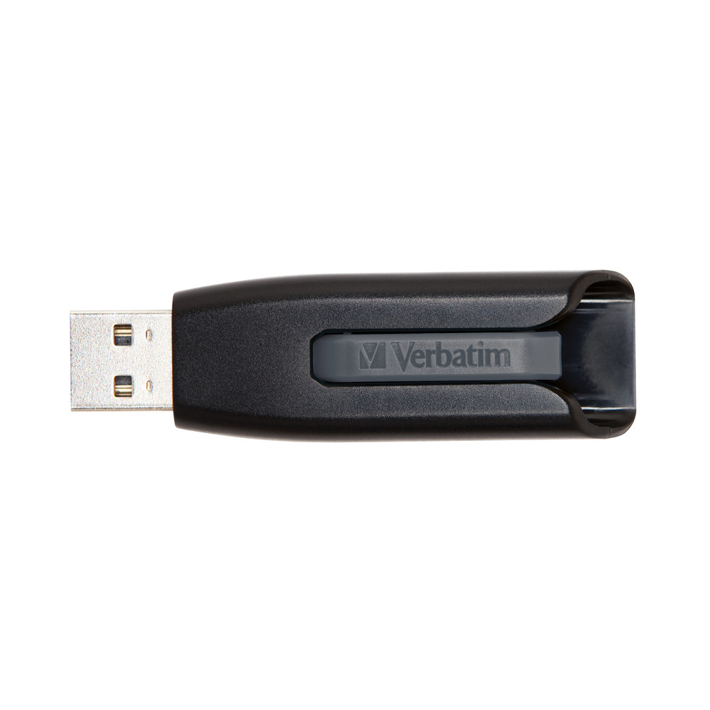 Verbatim Cl USB V3 de 256 Go, 256 Go, USB Type-A, 3.2 Gen 1 (3.1 Gen 1), Slide, 10 g, Noir 49168