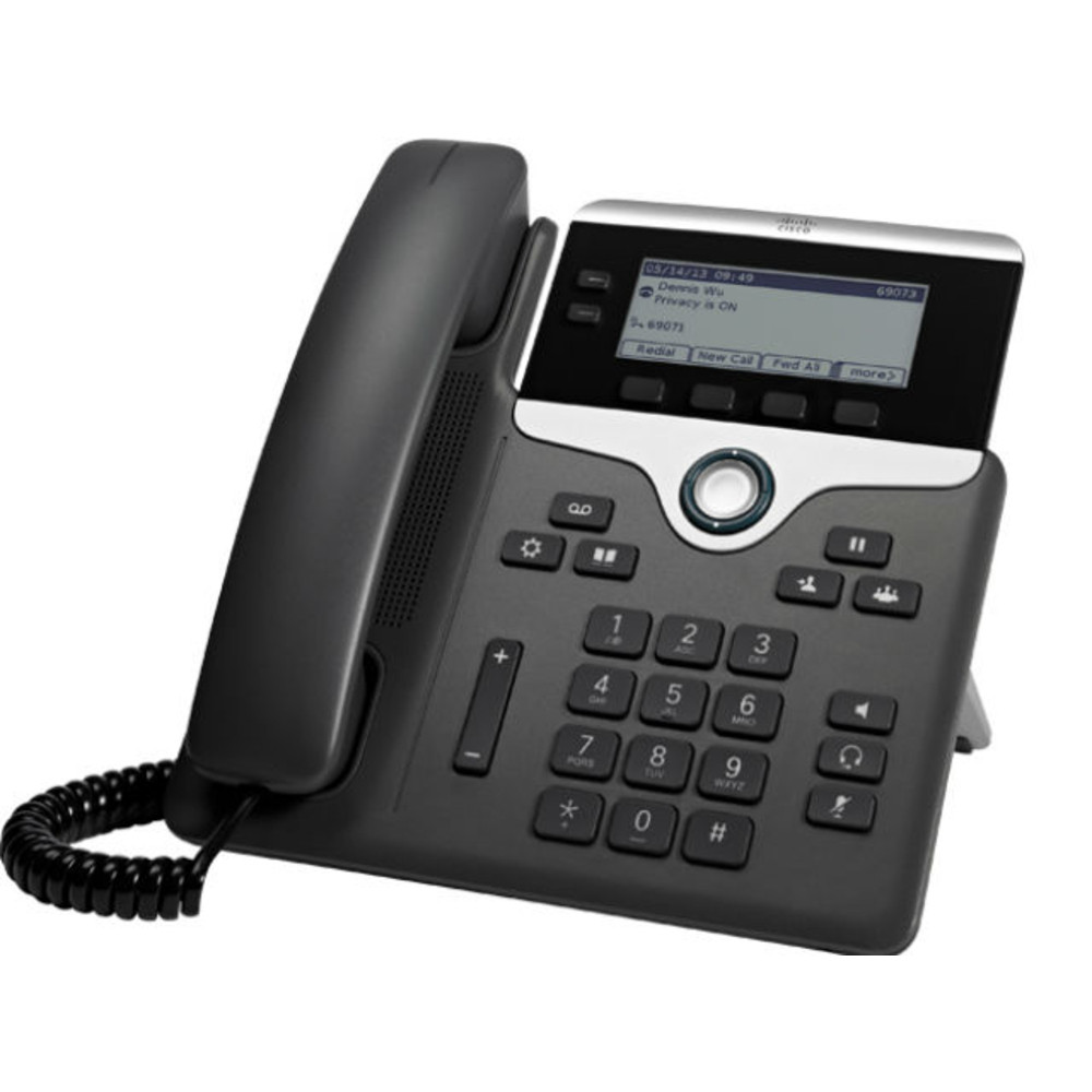 Cisco 7811, Tlphone IP, Noir, Argent, Combin filaire, Polycarbonate, Sur bureau/mural, 1 lignes CP-7811-K9=