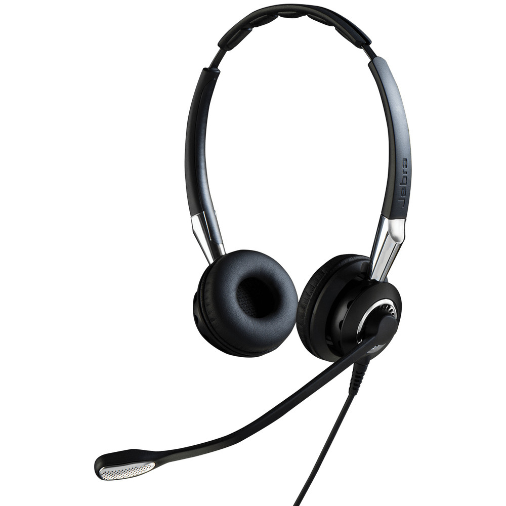Jabra BIZ 2400 II, Avec fil, Bureau/Centre d'appels, 77 g, Casque, Noir, Argent 2409-820-204