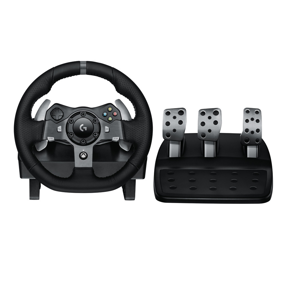 Logitech G 941-000123, Volant + pédales, PC, Xbox One, Xbox Series S, Xbox Series X, Croix directionnelle, Analogique/Numérique, Avec fil, USB