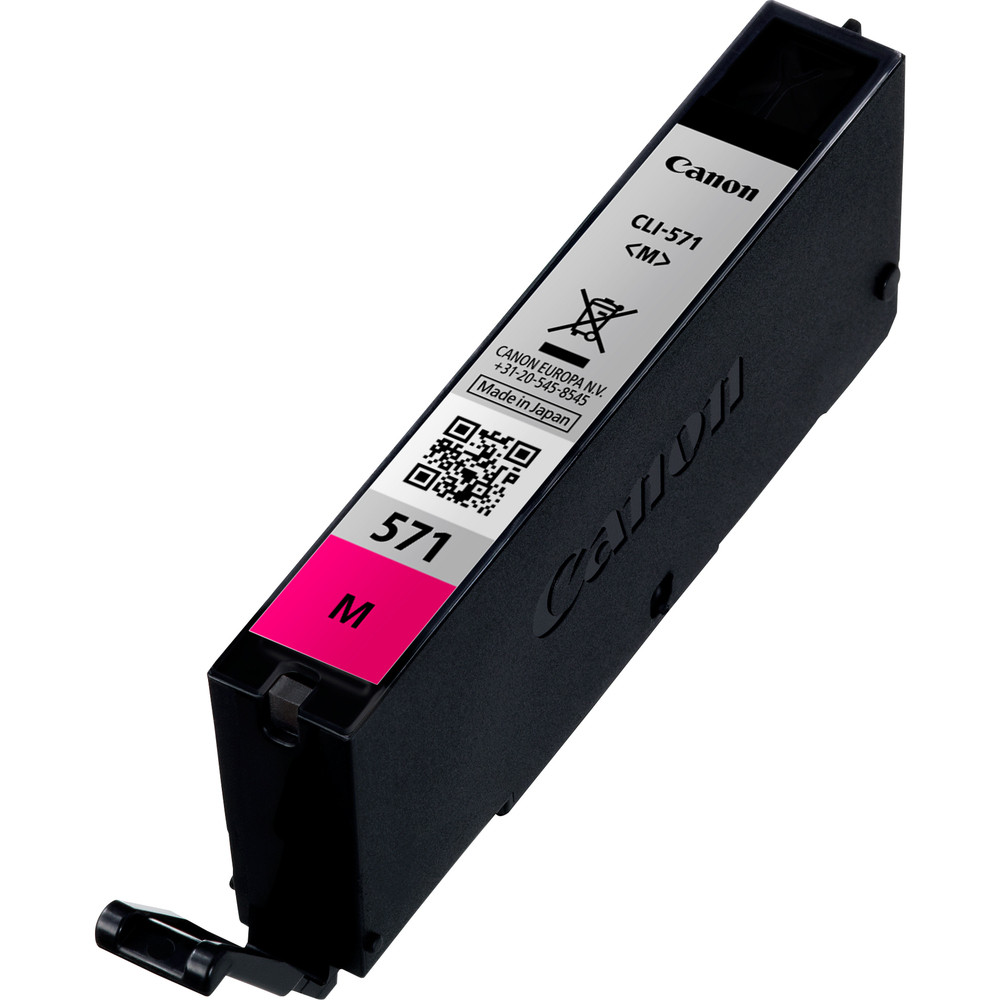 Canon Cartouche d'encre magenta CLI-571M, Rendement standard, Encre à pigments, 7 ml, 306 pages, 1 pièce(s) 0387C001