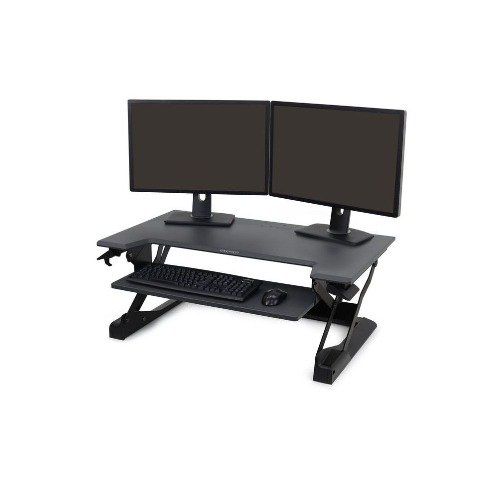 Ergotron WorkFit-TL, Forme rectangulaire, Acier inoxydable, Gaming, Home office, Bureau, Noir, Noir, 18 kg 33-406-085
