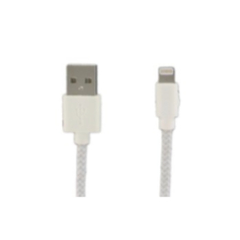 DLH 1m USB/Lightning, 1 m, Lightning, USB A, Blanc, Droit, Droit DY-TU1904WG