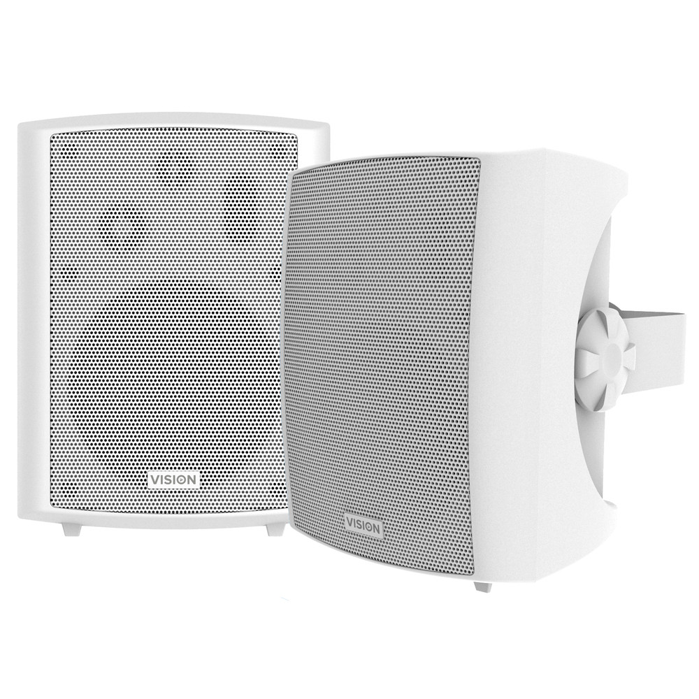 Vision SP-1800, 3-voies, 2.0 canaux, Avec fil, 50 W, 80 - 20000 Hz, Blanc