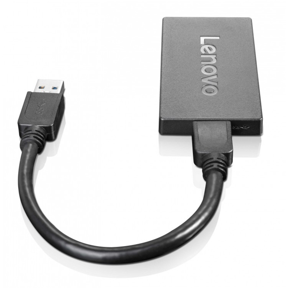 Lenovo 4X90J31021 Adaptateur USB DisplayPort - vue 2