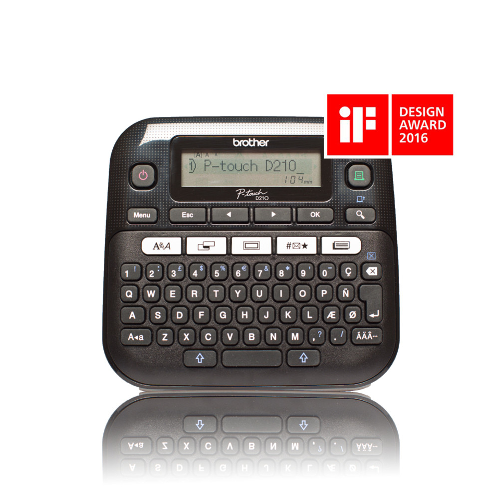 Brother PT-D210 étiqueteuse professionnelle, QWERTY, Transfert thermique, 180 x 180 DPI, 20 mm/sec, AAA, Alcaline