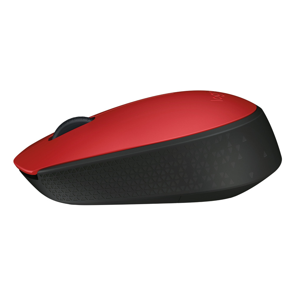 Logitech M170, Ambidextre, Optique, RF sans fil, 1000 DPI, Rouge 910-004641