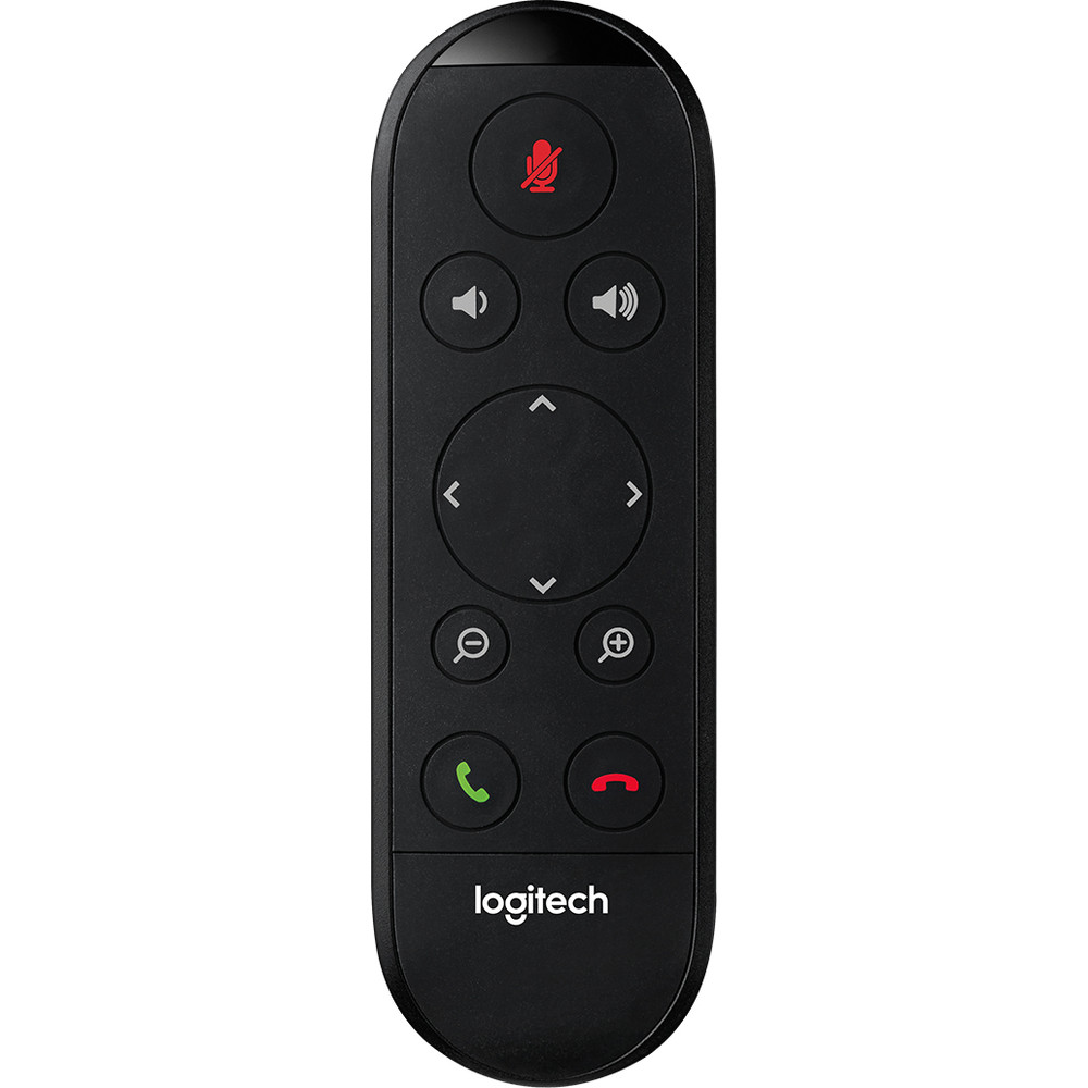 Logitech ConferenceCam Connect, Webcam, IR Wireless, Appuyez sur les boutons, Noir, Argent 993-001040