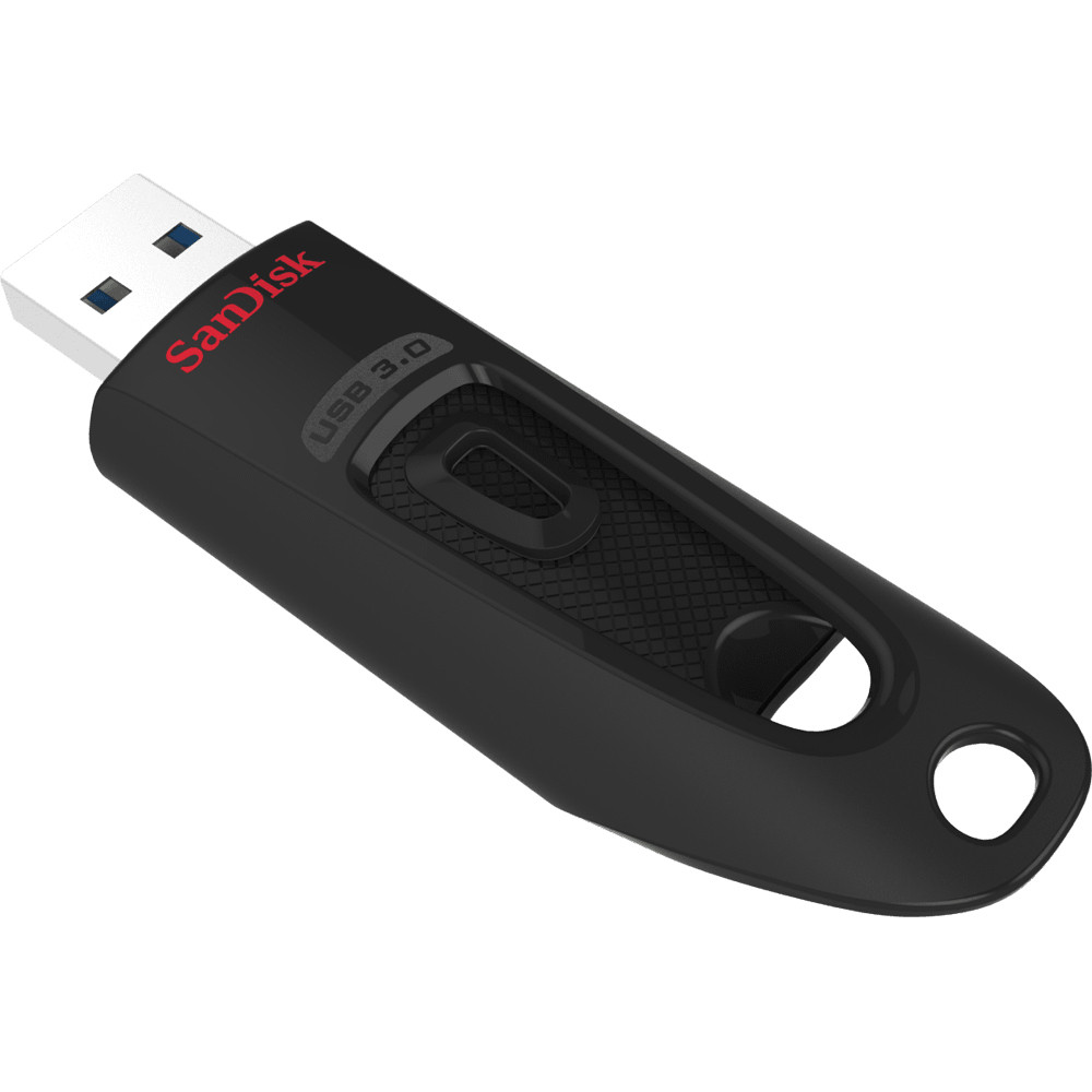 SanDisk Ultra, 32 Go, USB Type-A, 3.2 Gen 1 (3.1 Gen 1), 100 Mo/s, Sans capuchon, Noir SDCZ48-032G-U46R