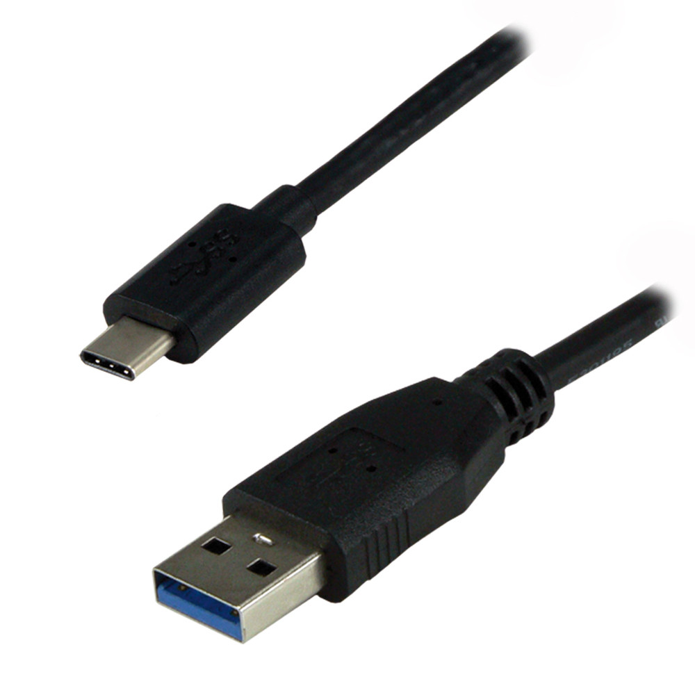 MCL USB 3.1 Type-C / USB 3.0 Type-A 1 m, 1 m, USB C, USB A, USB 3.2 Gen 1 (3.1 Gen 1), Mâle/Mâle, Noir MC923-1C/3AME-1M