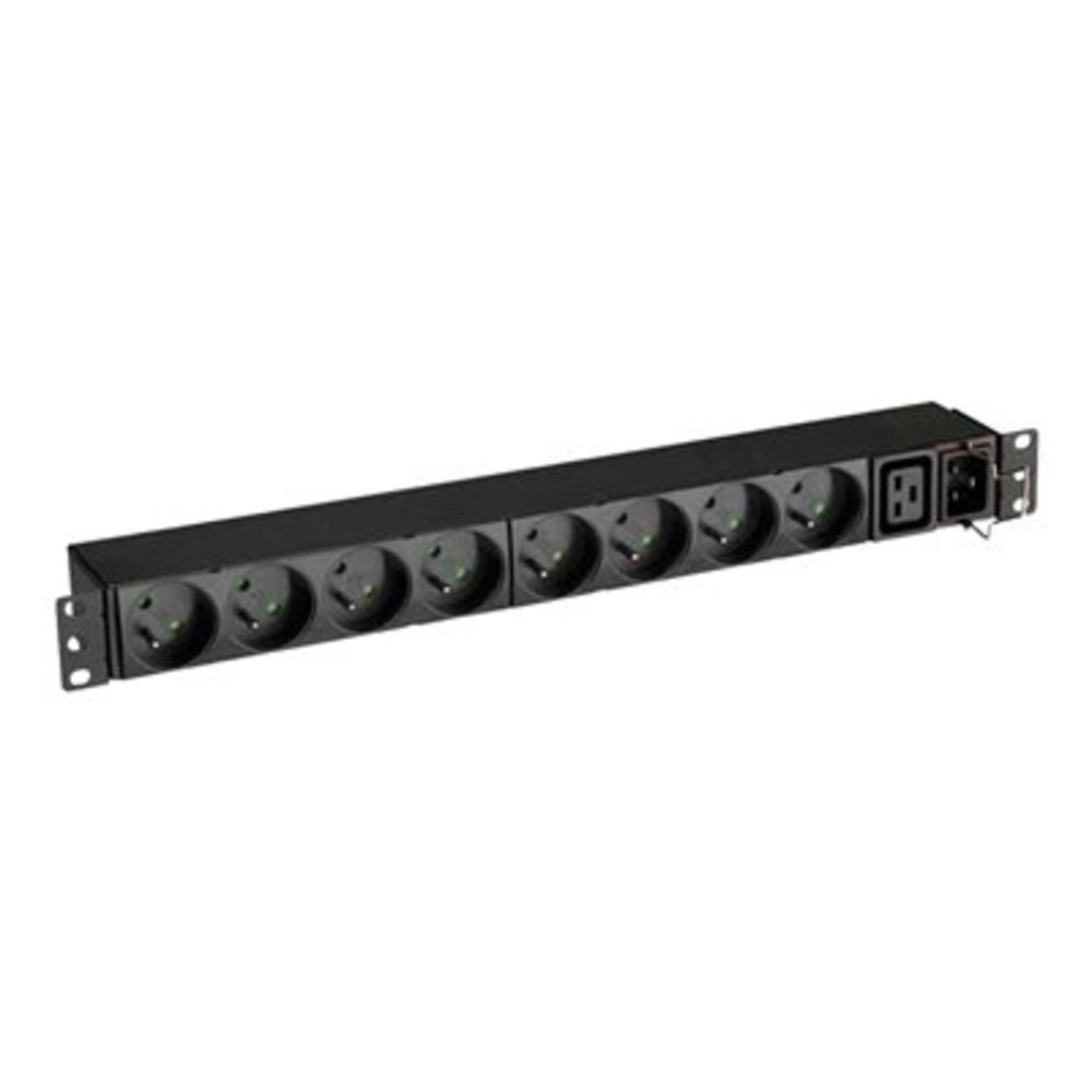Eaton FlexPDU 8 FR, Basique, 1U, Monophasé, A mettre sur rack, horizontale/verticale, Noir EFLX8F