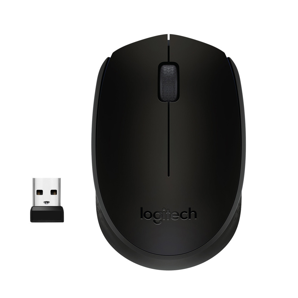 Logitech B170 Black Bp, Ambidextre, Optique, RF sans fil, Noir 910-004798