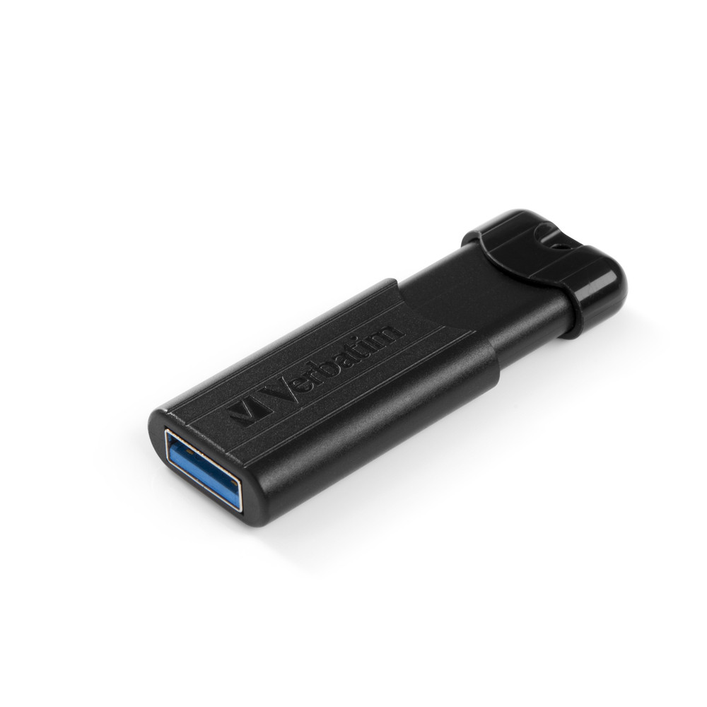 Verbatim Clé USBPinStripe 3.0 de 32 Go - Noire, 32 Go, USB Type-A, 3.2 Gen 1 (3.1 Gen 1), Slide, 7 g, Noir 49317