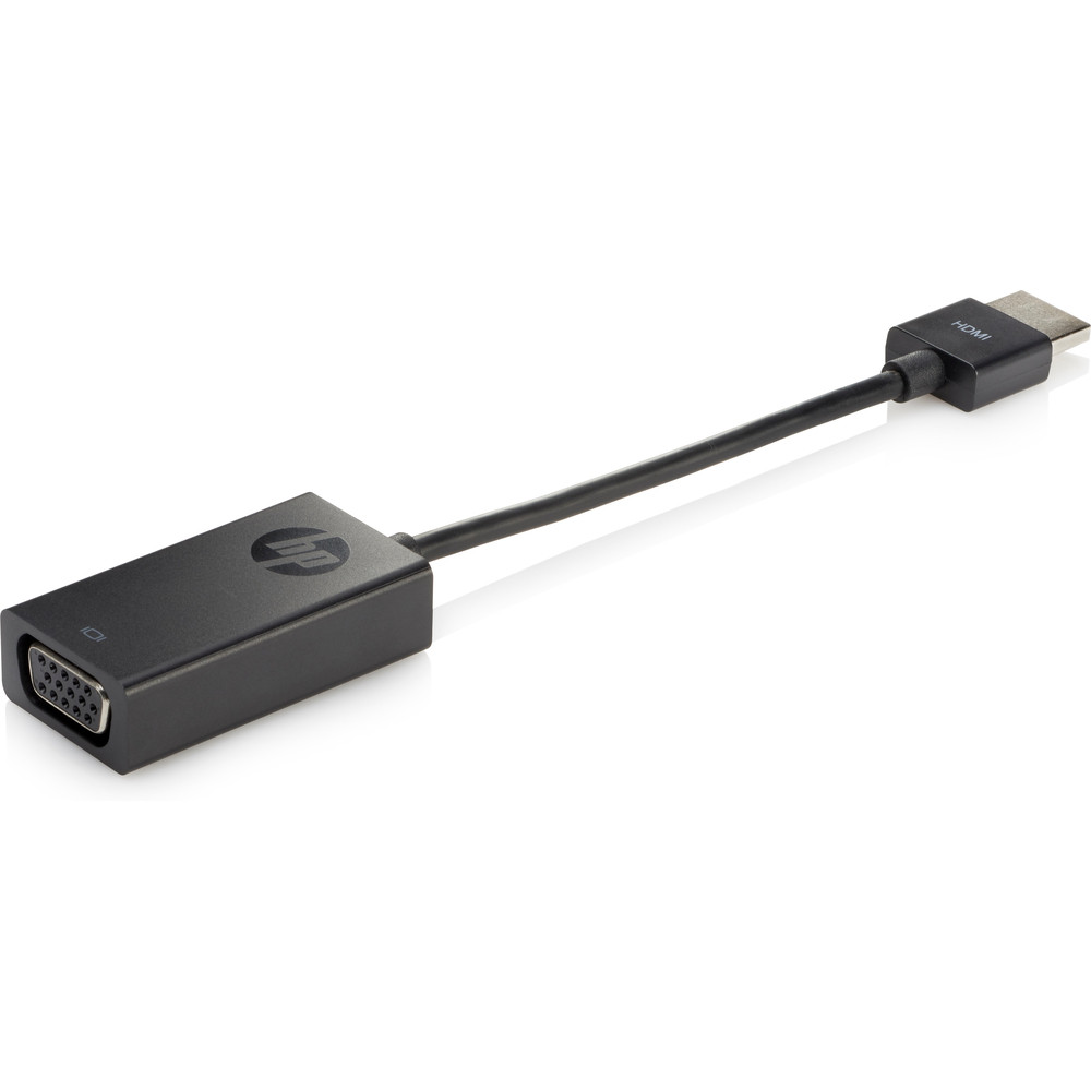 HP Adaptateur de cble HDMI vers VGA, VGA (D-Sub), HDMI Type A (Standard), Mle, Femelle, Noir, Maison X1B84AA#ABB