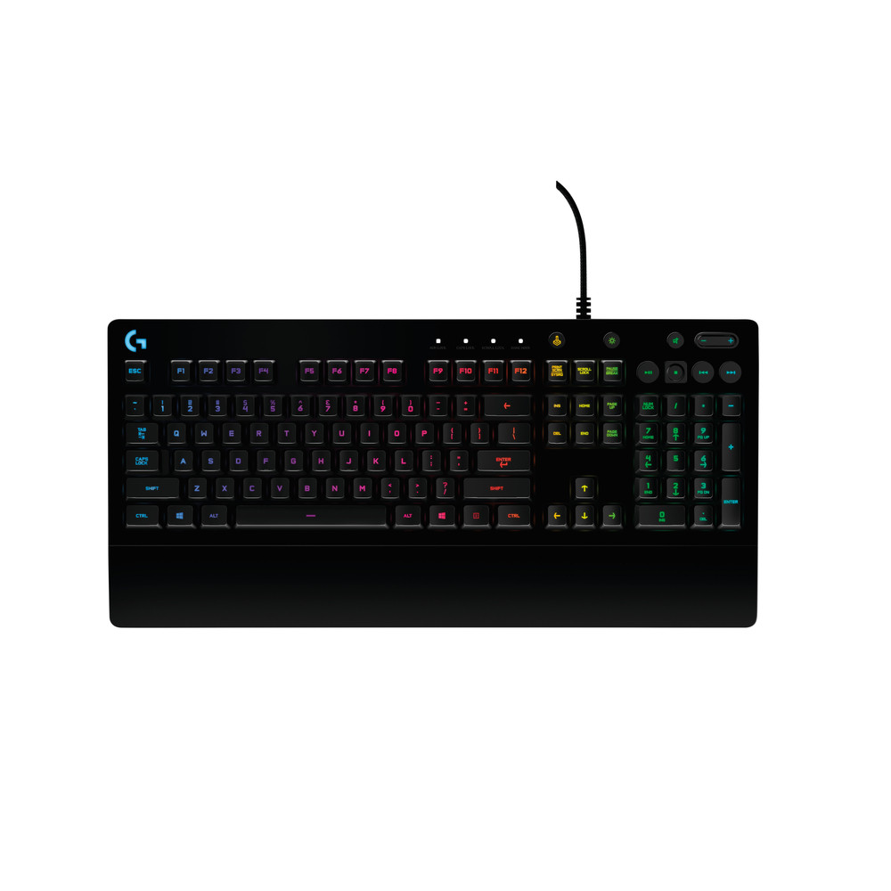 Logitech G G213, Standard, Avec fil, USB, AZERTY, LED RGB, Noir 920-008088