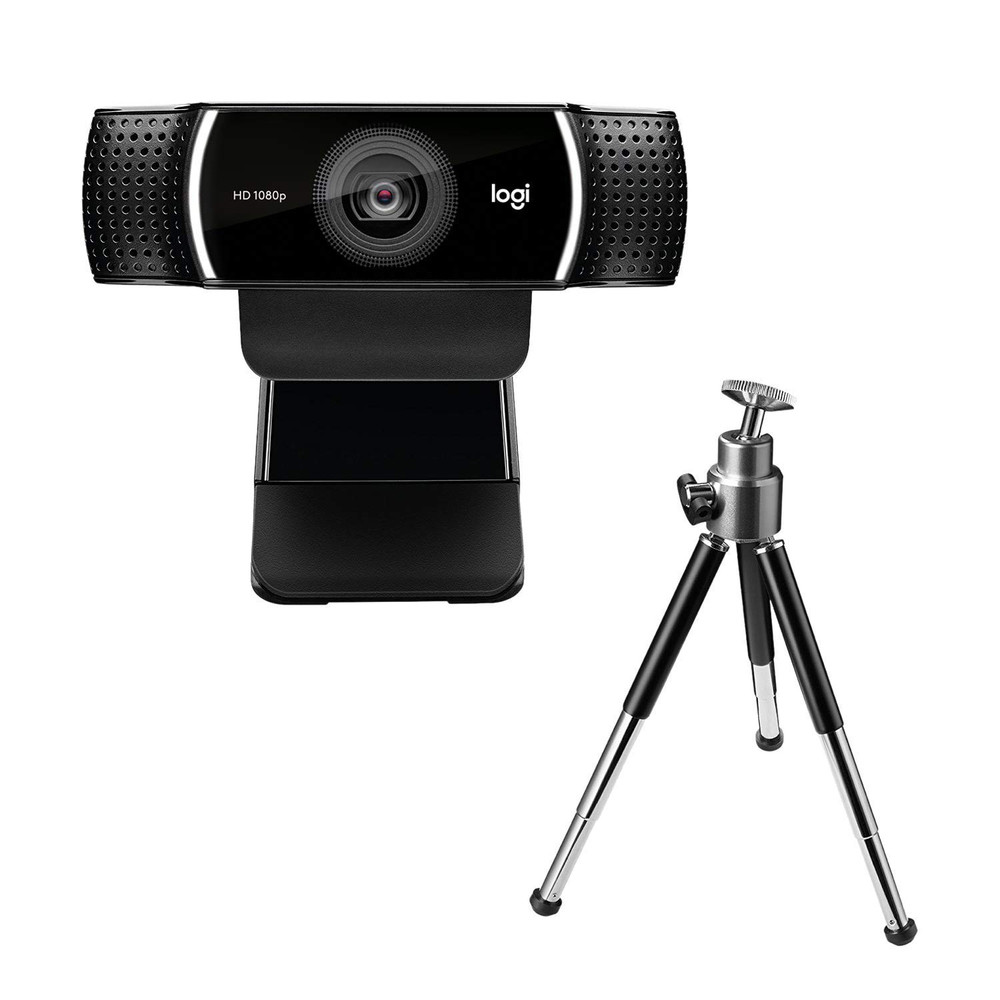 Logitech C922 Pro Stream Webcam, 1920 x 1080 pixels, Full HD, 60 ips, 1280x720@60fps, 1920x1080@30fps, 720p, 1080p, H.264 960-001088